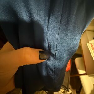 Amanda Uprichard Sandrine Dress Navy Blue